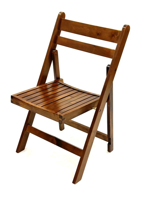 Brown Wooden Folding Chair Cafes, Events, Gardens