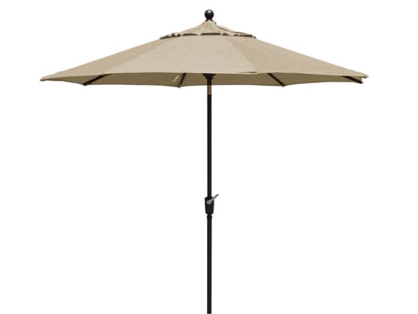 Khaki Patio Umbrella - 260 cm Diameter - BE Furniture Sales