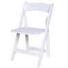 Ex Hire White Resin Folding Chairs - BE Furniture Sales