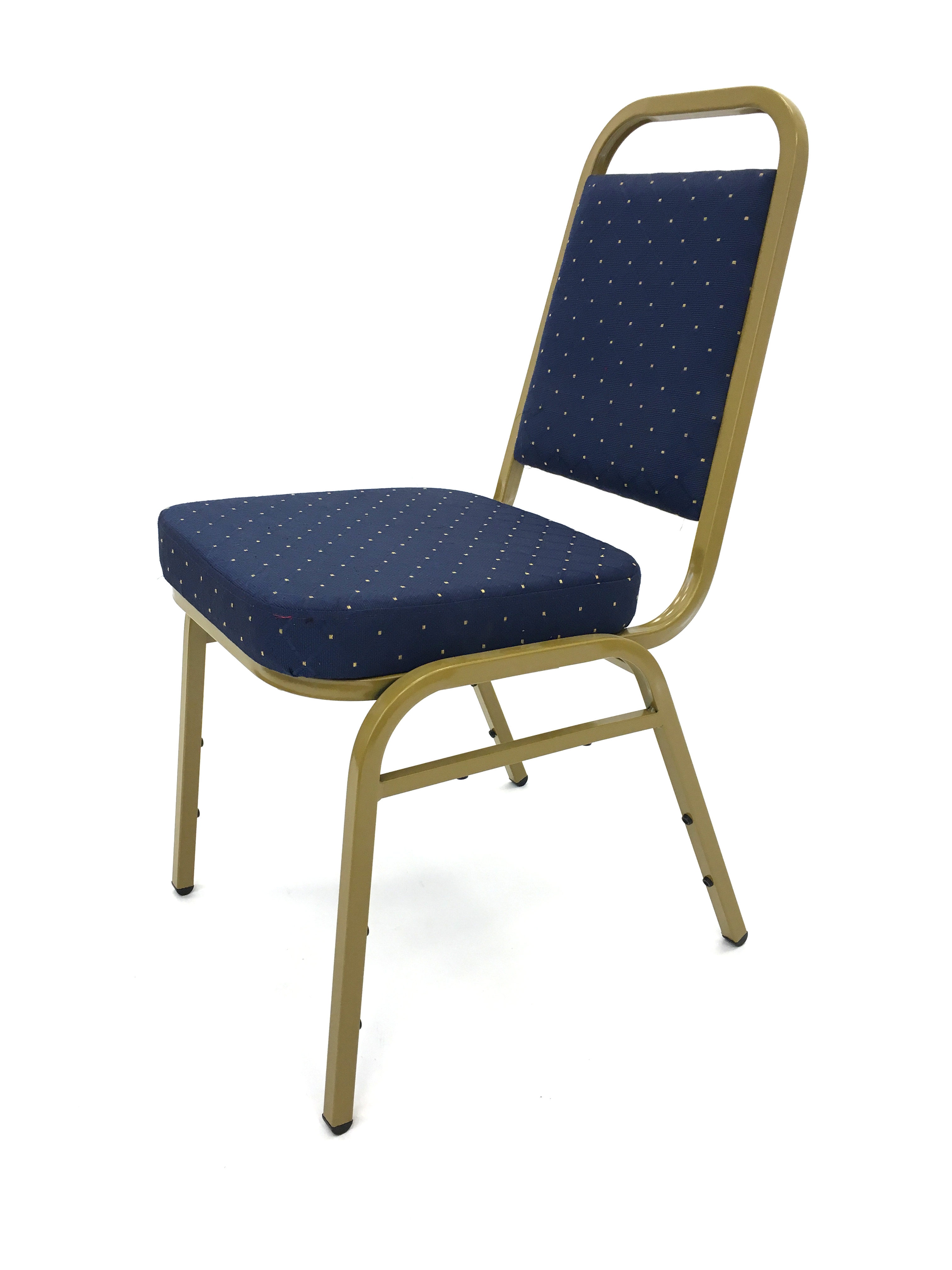 Blue Banqueting Chairs with Gold Frame Budget BE Furniture Sales