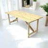 6x26 Trestle Table 6' x 2'6" Wooden Trestle Table