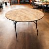 4ft Round Varnished Banqueting Table 4ft Round Varnished Banqueting Table - BE Furniture Sales