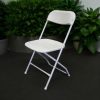 White Sam White Folding Chair