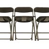 Lightweight tubular metal folding frame with a plastic seat, back and feet Lightweight Brown Folding Chairs - BE Furniture Sales