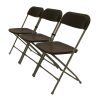 Lightweight tubular metal folding chairs linked together - BE Furniture Sales