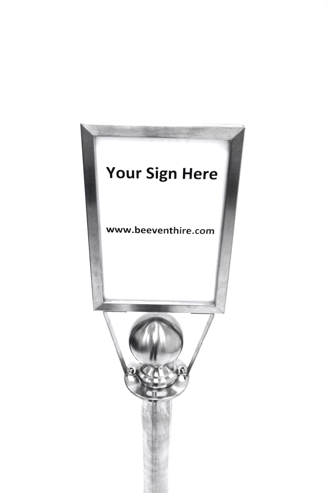 A4 Sign Holder (Portrait) - Barrier Post Sign - BE Furniture Sales