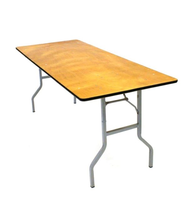 Varnished Trestle Table - 6' x 2'6" - BE Furniture Sales