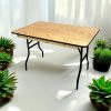 V4x26T Varnished Table 4ft Varnished Wooden Table