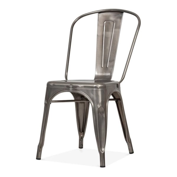 Gun Metal Tolix Chairs - Restaurant, Cafe's, Bistros - BE Furniture Sales