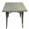 Gun Metal Tolix Table - 70 cm x 70 cm - Cafe's, Bars - BE Furniture Sales
