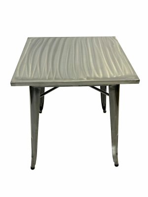 Gun Metal Tolix Table - 70 cm x 70 cm - Cafe's, Bars - BE Furniture Sales