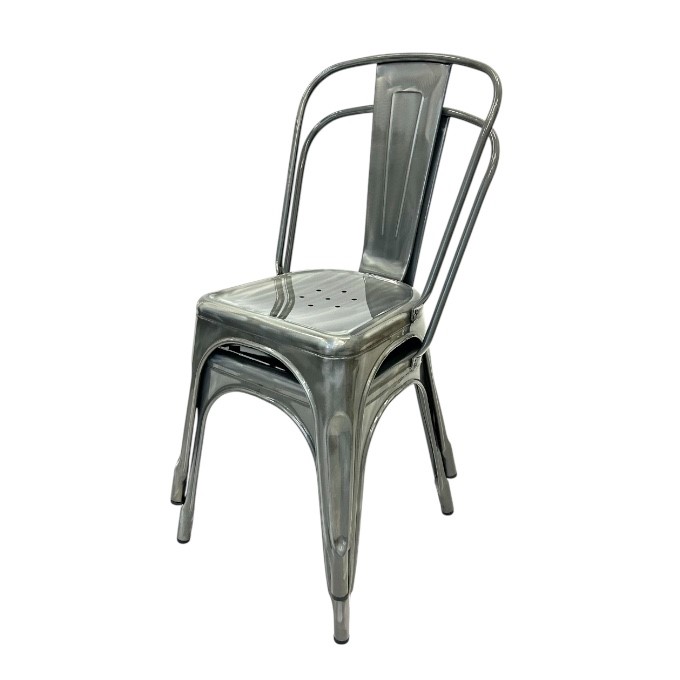 Silver Metal Tolix Chairs Silver Metal Tolix Chairs