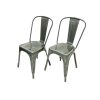 Silver Metal Tolix Chairs Silver Metal Tolix Chairs
