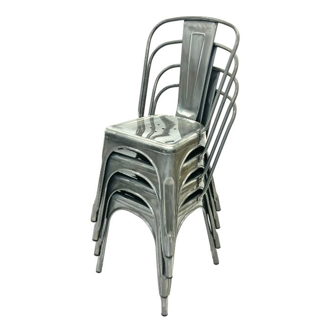 Silver Metal Tolix Chairs Silver Metal Tolix Chairs