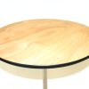 V26Dia 2 Close up of Varnished Wooden Bistro Table - BE Furniture Sales