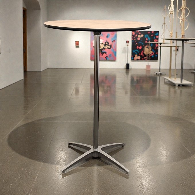 Dual Height Round Tables