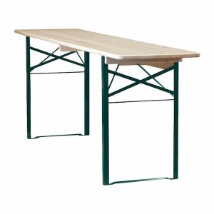 Varnished Beer Bench Trestle Tables - 2m Long - BE Furniture Sales