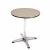 Aluminium Round Pedestal Bistro Table - 60cm Dia, Weather Resistant - BE Furniture Sales