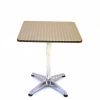 Aluminium Square Pedestal Table - 60cm - BE Furniture Sales