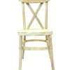 ZS-9022 2 Farmhouse Limewash Crossback Chairs