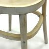 ZS-9022 4 Farmhouse Limewash Crossback Chairs