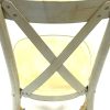 ZS-9022 7 Farmhouse Limewash Crossback Chairs