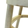 ZS-9022 8 Farmhouse Limewash Crossback Chairs