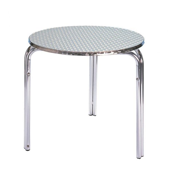 Aluminium Round Bistro Table - Factory 2nd's - BE Furniture Sales