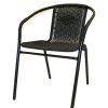 Black Frame Rattan Chairs - Cafe, Bistro, Home Garden - BE Furniture Sales