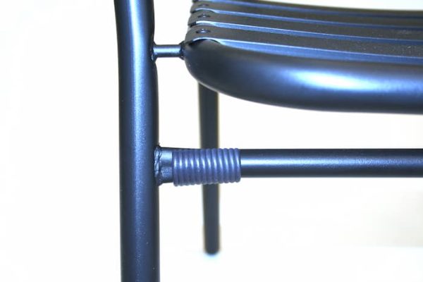 Black Steel Chair - Leg Close Up - BE Furniture Sales