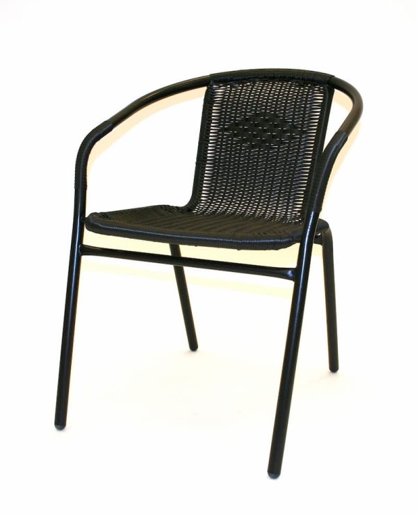 Black Rattan Chairs - Cafe's, Bistros or Home - BE Furniture Sales