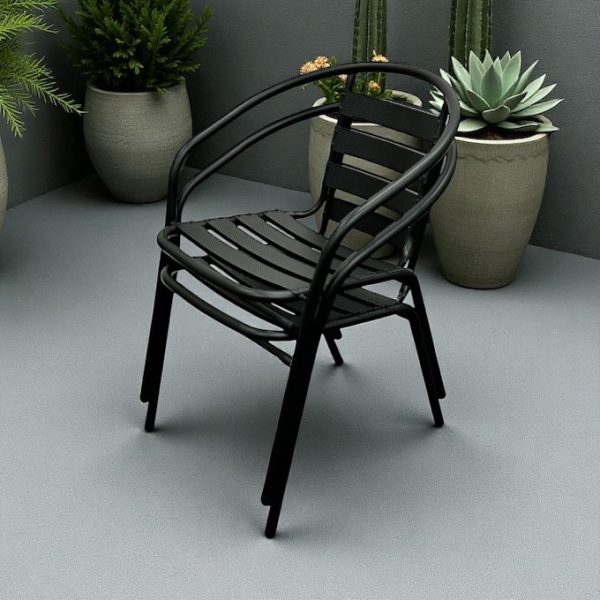 Black Steel Garden Chairs