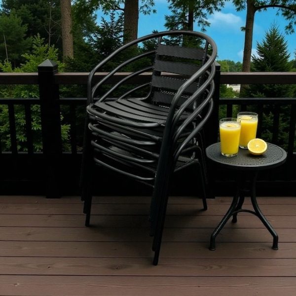 Black Steel Garden Chairs