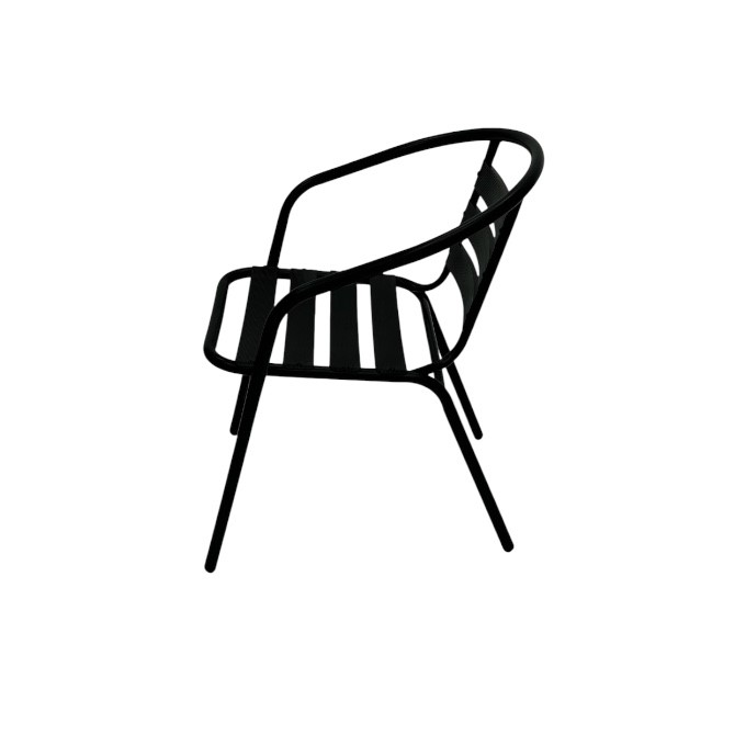 Black Steel Garden Chairs