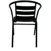 SC-027 5 Black Steel Chairs