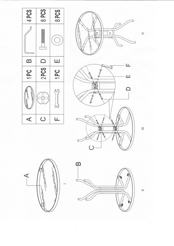 Glass Table Instructions