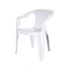 White Slatted Patio Outdoor Chair
