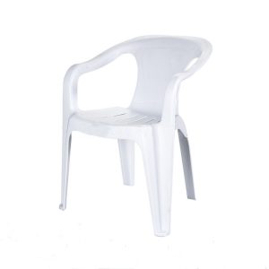White Plastic Patio Chairs - Cafe's, Bistros or Home - BE Furniture Sales