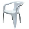 White Slatted Patio Chair White Slatted Patio Chair