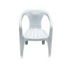 White Slatted Patio Chair White Slatted Patio Chair