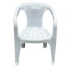 White Slatted Patio Chair White Slatted Patio Chair