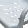 White Slatted Patio Chair White Slatted Patio Chair