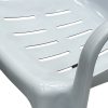 White Slatted Patio Chair White Slatted Patio Chair