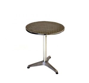 fish & chip shop round aluminium tables 60cm - indoor - BE Furniture Sales