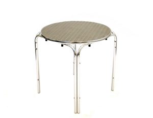 fish & chip shop round aluminium tables 70cm - BE Furniture Sales