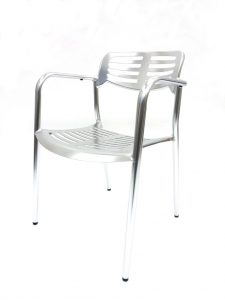 fish & chip shop welded aluminium chair - BE Furniture Sales