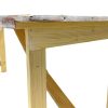 6X26DT Limewash Trestle Table 3 Distressed Limewash Trestle Tables
