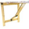 6X26DT Limewash Trestle Table 5 Distressed Limewash Trestle Tables