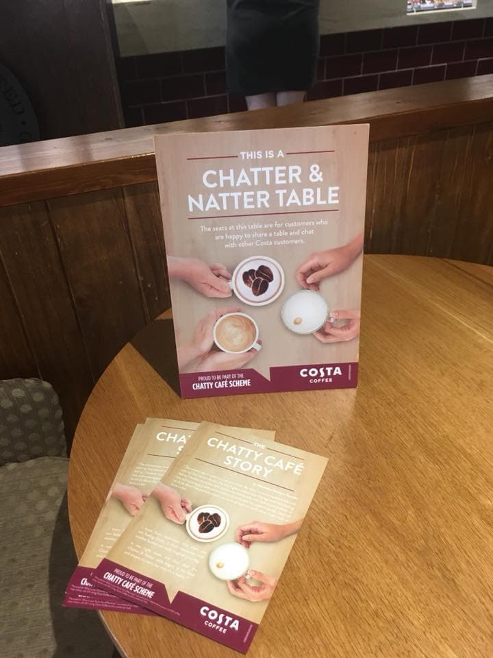 Chatter & Natter Table in Costa Coffee - BE Event Furniture Sales