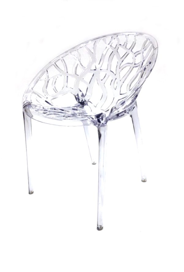 Clear Umbria Chairs for Cafe's, Bistros or Home - BE Furniture Sales